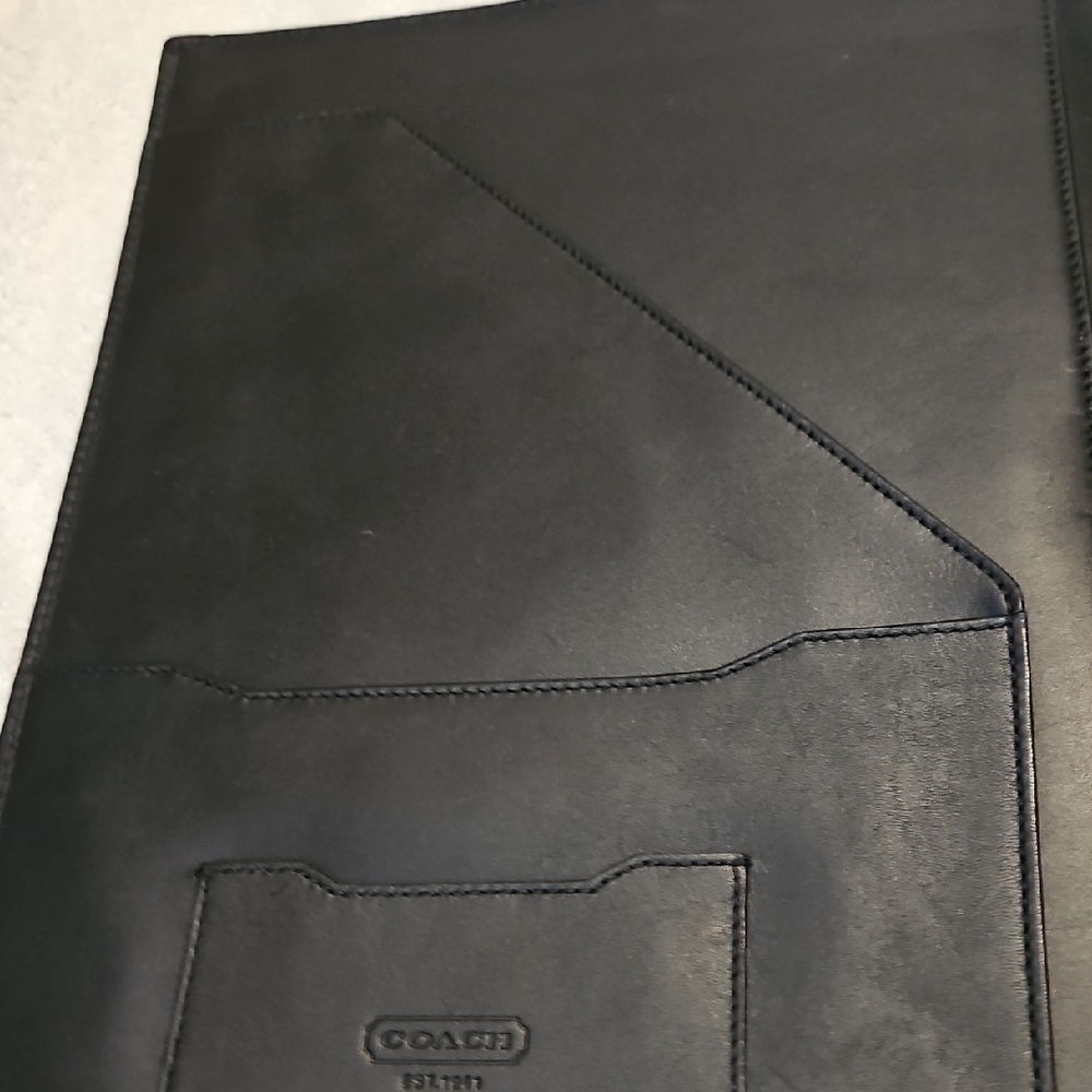Coach Black Leather Document Folio - image 7